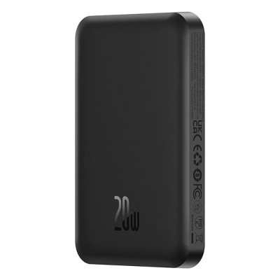 Зовнішній акумулятор Baseus Magnetic Mini Wireless Fast Charge Power Bank 5000mAh 20W Cluster Black（With Simple Series Charging Cable Type-C to Type-C (P10022107113-00)