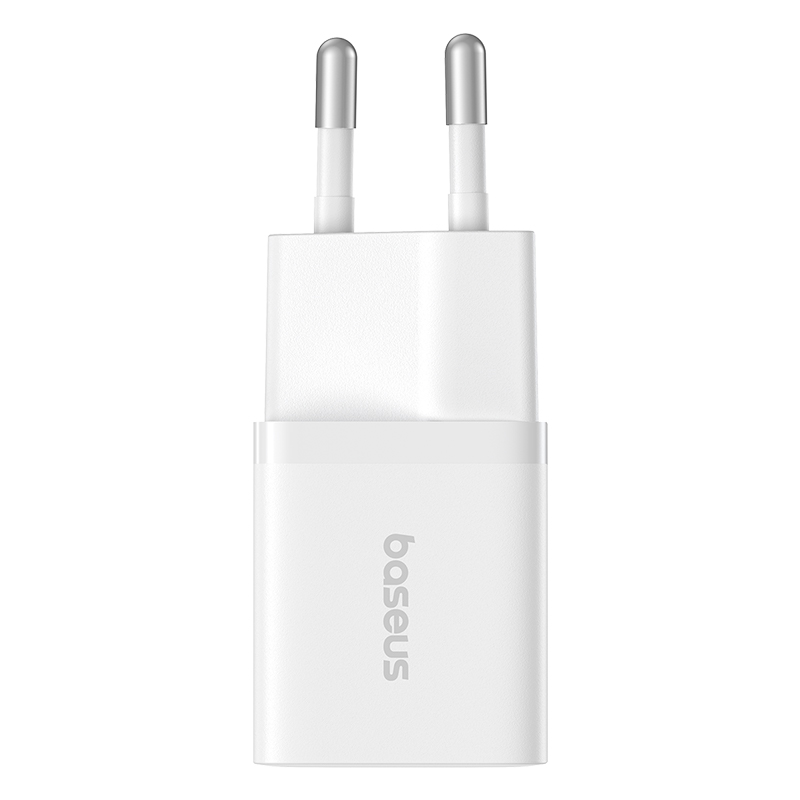 Мережевий зарядний пристрій з кабелем Baseus GaN5 Fast Charger (mini) 1C 25W EU Moon White (with: Fast Charging Data Cable Type-C) (P10110909213-01)