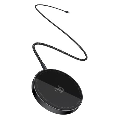Бездротовий зарядний пристрій Baseus Simple Mini4 Air Magnetic Wireless Charger Qi2 15W Cluster Black (P10278200111-00)