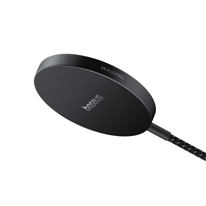 Бездротовий зарядний пристрій Baseus Simple Mini4 Air Magnetic Wireless Charger Qi2 15W Cluster Black (P10278200111-00)