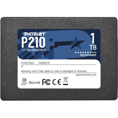 Накопичувач SSD Patriot P210 1TB 2.5" 7mm SATAIII 3D QLC (P210S1TB25)