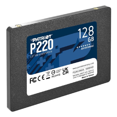 Накопичувач SSD Patriot P220 128GB 2.5" 7mm SATAIII (P220S128G25) Накопичувач SSD Patriot P220 128GB 2.5" 7mm SATAIII (P220S128G25)