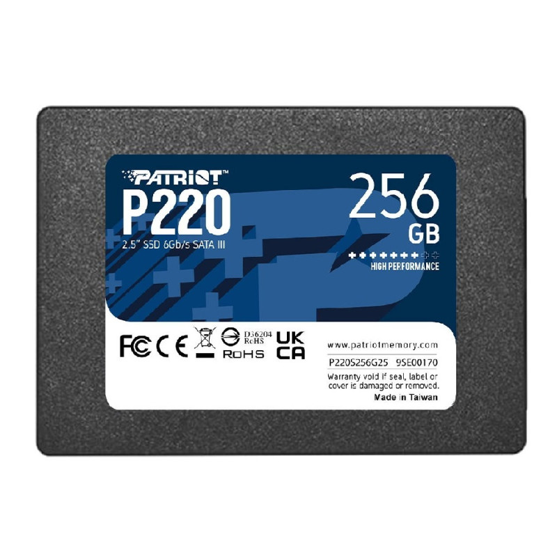 Накопичувач SSD Patriot P220 256GB 2.5" 7mm SATAIII (P220S256G25)