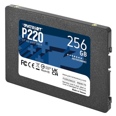 Накопичувач SSD Patriot P220 256GB 2.5" 7mm SATAIII (P220S256G25) Накопичувач SSD Patriot P220 256GB 2.5" 7mm SATAIII (P220S256G25)