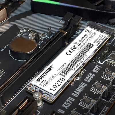 Накопичувач SSD M.2 Patriot P310 1920GB NVMe 2280 PCIe 3.0x4 3D NAND TLC (P310P192TM28) Накопичувач SSD M.2 Patriot P310 1920GB NVMe 2280 PCIe 3.0x4 3D NAND TLC (P310P192TM28)