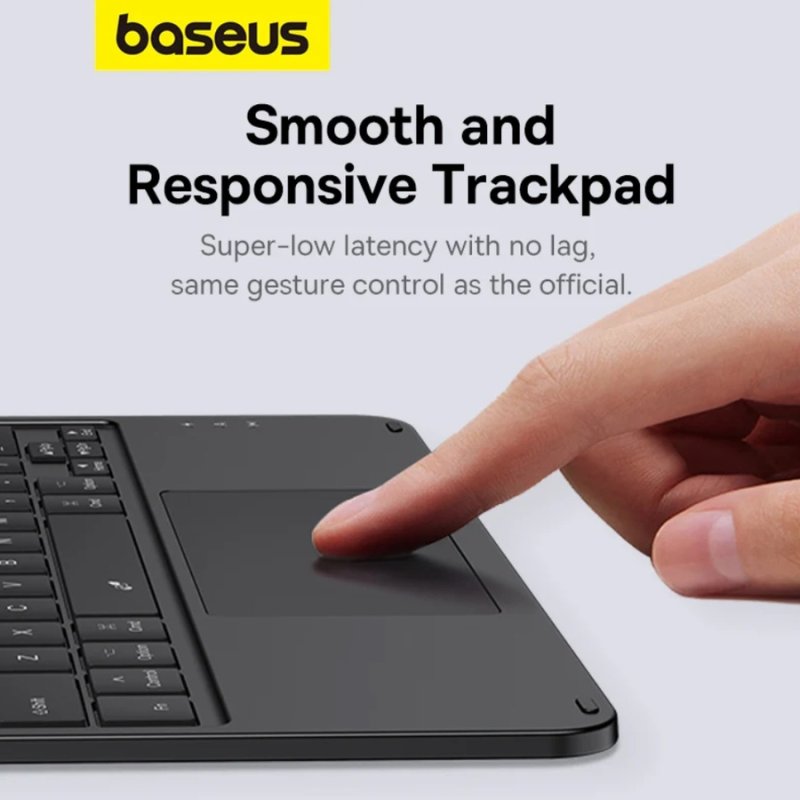 Клавіатура Baseus Brilliance Series Magnetic Keyboard Case for Pad (2019/2020/2021) 10.2″ Cluster Black (with Simple Series Type-C Cable) (P40112602111-01)