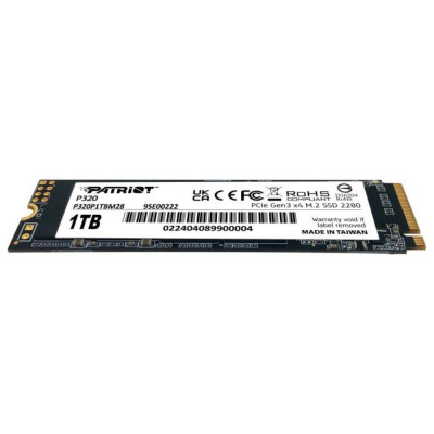 Накопичувач SSD M.2 Patriot P410 1TB NVMe 2280 PCIe Gen4 x4 5000/4500 TLC (P410P1TBM28H) Накопичувач SSD M.2 Patriot P410 1TB NVMe 2280 PCIe Gen4 x4 5000/4500 TLC (P410P1TBM28H)