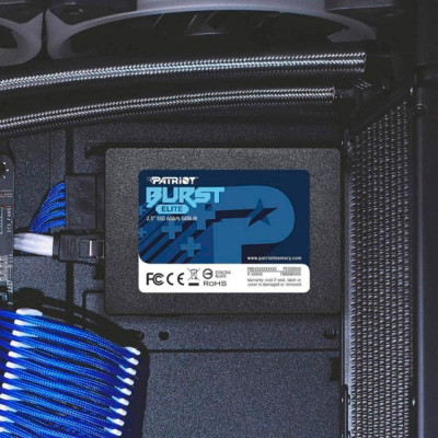Накопичувач SSD Patriot Burst Elite 240GB 2.5" 7mm SATAIII TLC 3D (PBE240GS25SSDR) Накопичувач SSD Patriot Burst Elite 240GB 2.5" 7mm SATAIII TLC 3D (PBE240GS25SSDR)