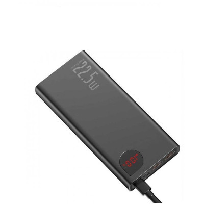 Зовнішній акумулятор Baseus Adaman Metal Digital Display Quick Charge Power Bank 20000mAh 22.5W（2021 Editon）Black (PPAD070101)