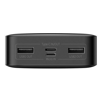 Зовнішній акумулятор Baseus Bipow Digital Display Power Bank 20000mAh 15W Black (PPBD050101)