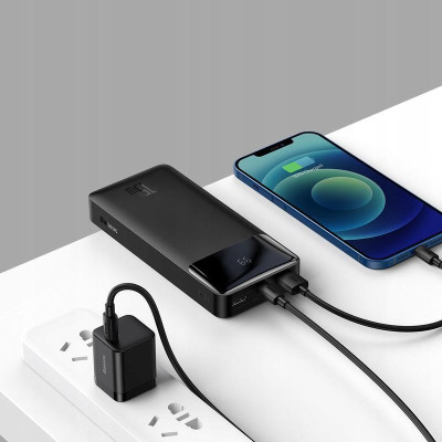 Зовнішній акумулятор Baseus Bipow Digital Display Power Bank 20000mAh 15W Black (PPBD050101)