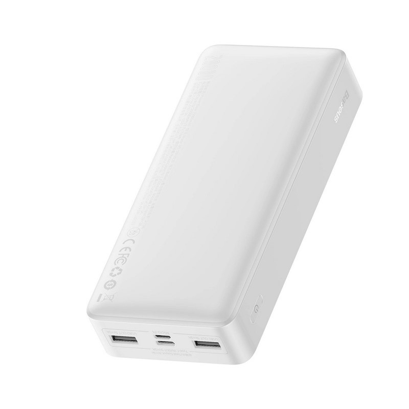 Зовнішній акумулятор Baseus Bipow Digital Display Power Bank 20000mAh 15W White (PPBD050102)