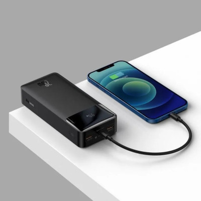 Зовнішній акумулятор Baseus Bipow Digital Display Power bank 30000mAh 20W Black (PPBD050401) Зовнішній акумулятор Baseus Bipow Digital Display Power bank 30000mAh 20W Black (PPBD050401)