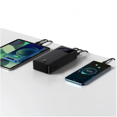 Зовнішній акумулятор Baseus Bipow Digital Display Power bank 30000mAh 20W Black (PPBD050401) Зовнішній акумулятор Baseus Bipow Digital Display Power bank 30000mAh 20W Black (PPBD050401)