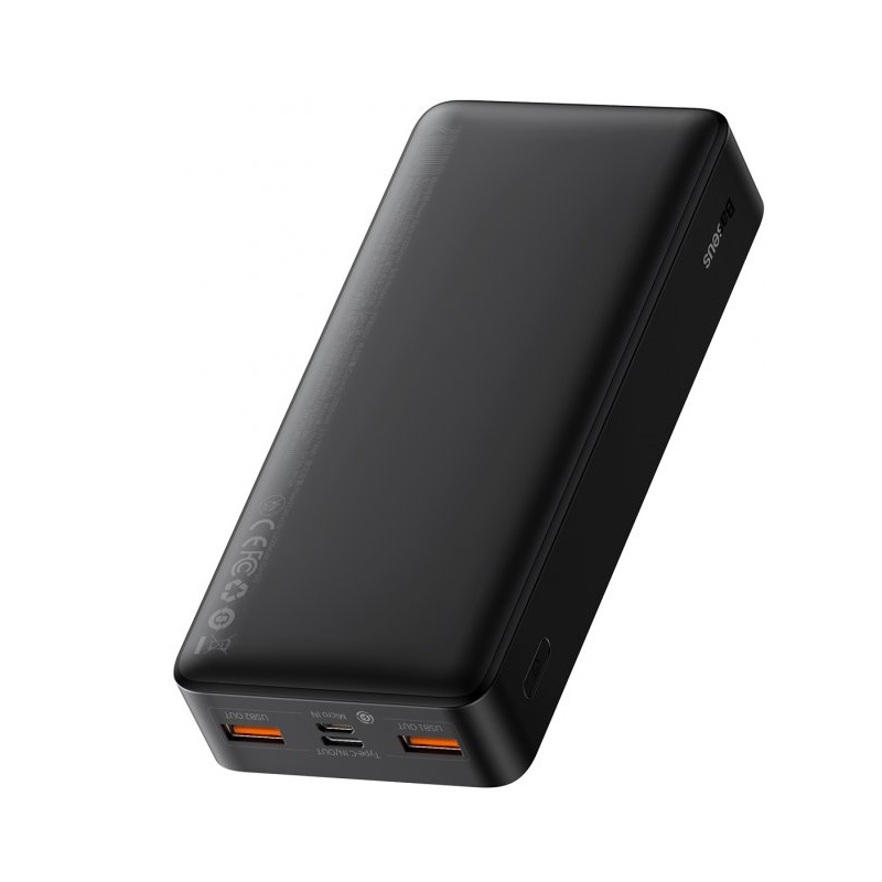 Зовнішній акумулятор Baseus Bipow Digital Display Power bank 20000mAh 20W Black (PPBD050501)