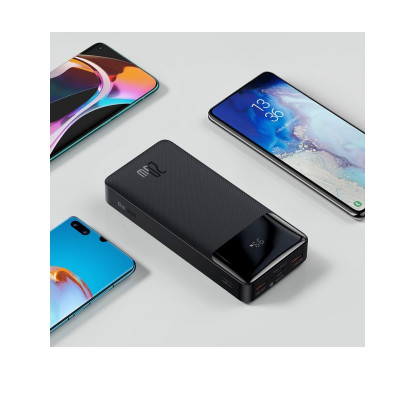 Зовнішній акумулятор Baseus Bipow Digital Display Power bank 20000mAh 20W Black (PPBD050501)