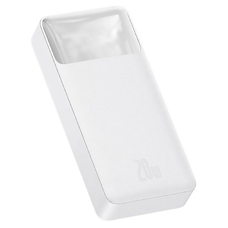 Зовнішній акумулятор Baseus Bipow Digital Display Power bank 20000mAh 20W White (PPDML-M02)