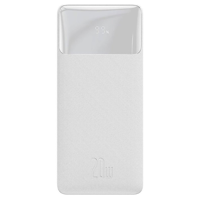 Зовнішній акумулятор Baseus Bipow Digital Display Power bank 20000mAh 20W White (PPDML-M02)