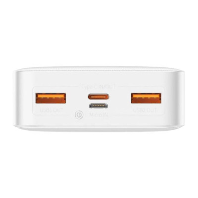 Зовнішній акумулятор Baseus Bipow Digital Display Power bank 20000mAh 20W White (PPDML-M02)