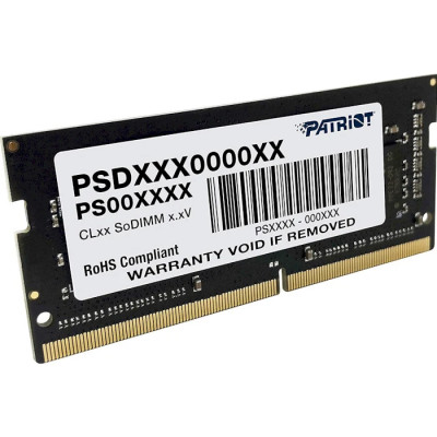 Оперативна пам'ять DDR4 Patriot SL 32GB 3200MHz CL22 SODIMM (PSD432G32002S) Оперативна пам'ять DDR4 Patriot SL 32GB 3200MHz CL22 SODIMM (PSD432G32002S)