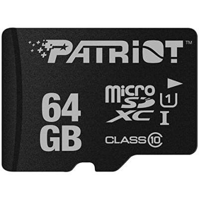 Карта пам'яті microSDXC (UHS-1) Patriot LX Series 64Gb class 10 (PSF64GMDC10)