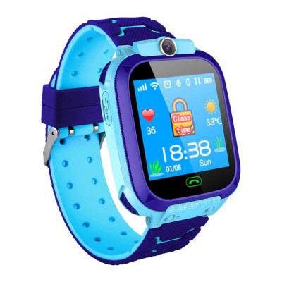 Дитячий смарт-годинник Kids SM Q12B LBS+IP67 Blue (Q12BBlue)