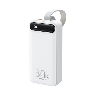 Зовнішній акумулятор REMAX Bole Series 20W+22.5W PD+QC Fast Charging Power Bank  30000mAh RPP-522 White (RPP-522 White)