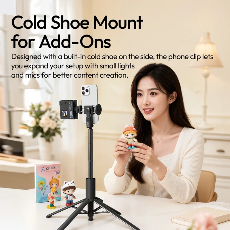 Селфі-монопод Ulanzi Ulanzi MT86 Automatic Phone Tripod(Phone Clamp,Black) (S023)