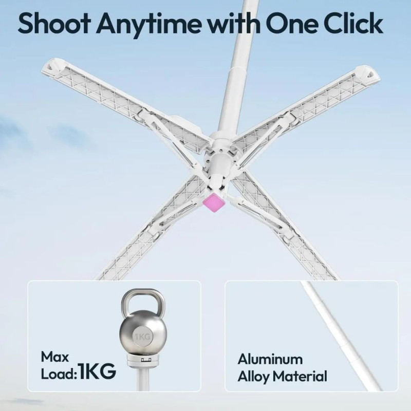 Штатив Ulanzi MT85 Automatic Phone Tripod Magsafe, 33*150см White (S043)