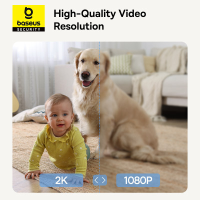 IP-камера відеоспостереження Baseus Security P1 Series Indoor 3MP OS White EU (S0TV002132)