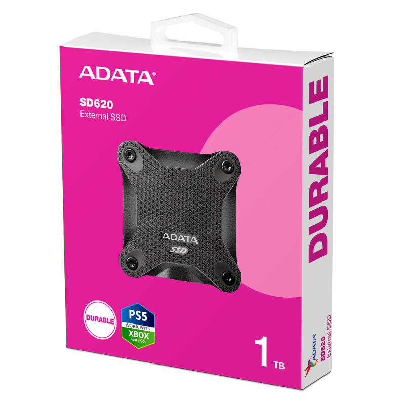 Портативний SSD ADATA SD620 1TB USB 3.2  520/460Mb/s Black (SD620-1TCBK)
