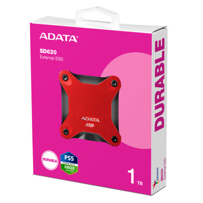 Портативний SSD ADATA SD620 1TB USB 3.2  520/460Mb/s Red (SD620-1TCRD)