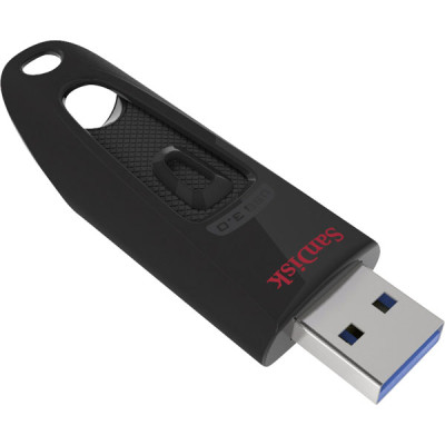 Флеш-накопичувач SanDisk USB 3.0 Ultra 64Gb (130Mb/s) Black (SDCZ48-064G-U46)