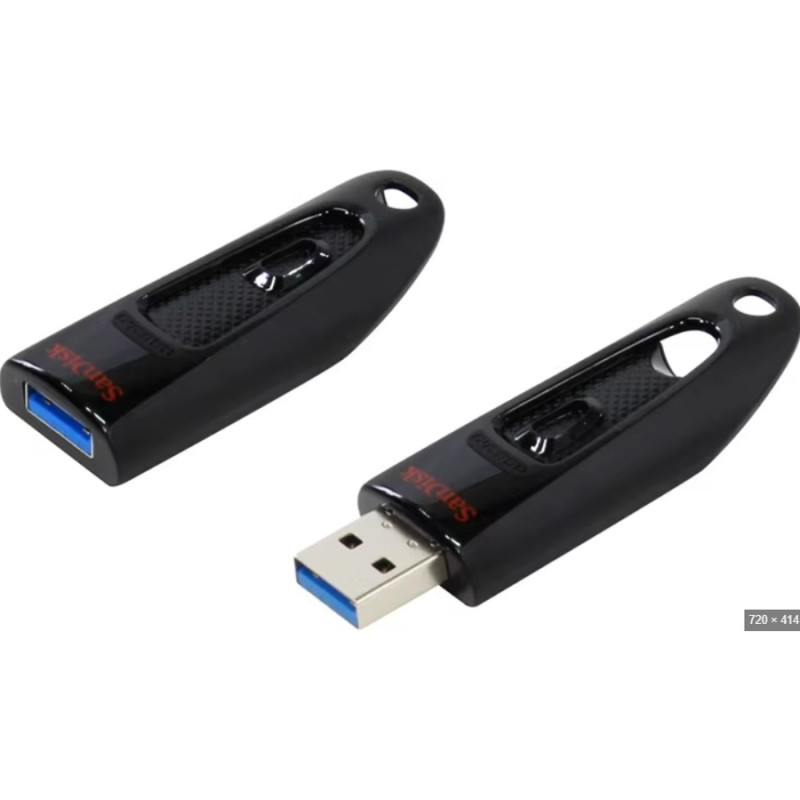 Флеш-накопичувач SanDisk USB 3.0 Ultra 512Gb (130Mb/s) Black (SDCZ48-512G-G46)