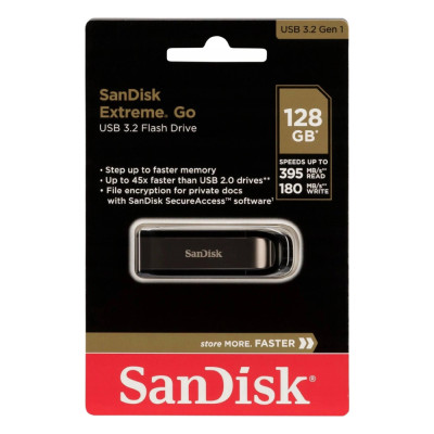 Флеш-накопичувач SanDisk USB 3.2 Extreme GO 128Gb Black (SDCZ810-128G-G46)