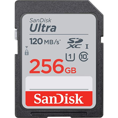 Карта пам'яті SDXC (UHS-1) SanDisk Ultra 256Gb class 10 (120Mb/s) (SDSDUN4-256G-GN6IN)
