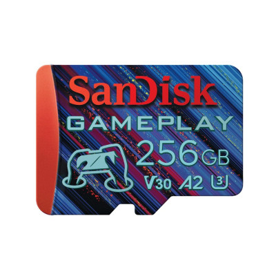 Карта пам'яті microSDXC (UHS-1 U3) SanDisk GamePlay A2 256Gb class 10 V30 (R190MB/s,W130MB/s) (SDSQXAV-256G-GN6XN)