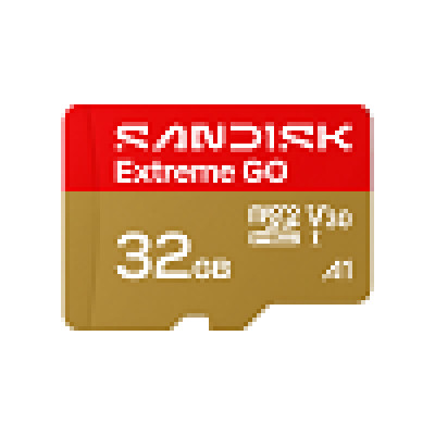 Карта пам'яті microSDHC (UHS-1 U3) SanDisk Extreme GO A1 32Gb class 10 V30 (R100MB/s,W60MB/s) (SDSQXGN-032G-GN6MN)