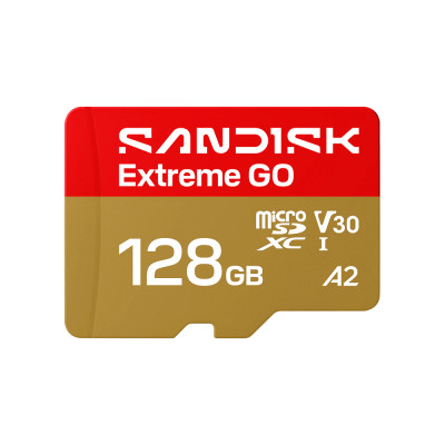 Карта пам'яті microSDXC (UHS-1 U3) SanDisk Extreme GO A2 128Gb class 10 V30 (R240MB/s,W120MB/s) (SDSQXGN-128G-GN6MN)