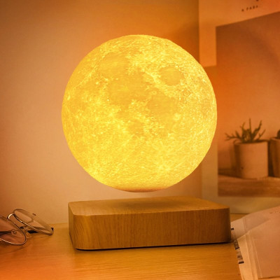 Магнітна левітаційна лампа HCNT Levitating Lamp Moon Light Wood Grain (SIM10-GW5) Магнітна левітаційна лампа HCNT Levitating Lamp Moon Light Wood Grain (SIM10-GW5)