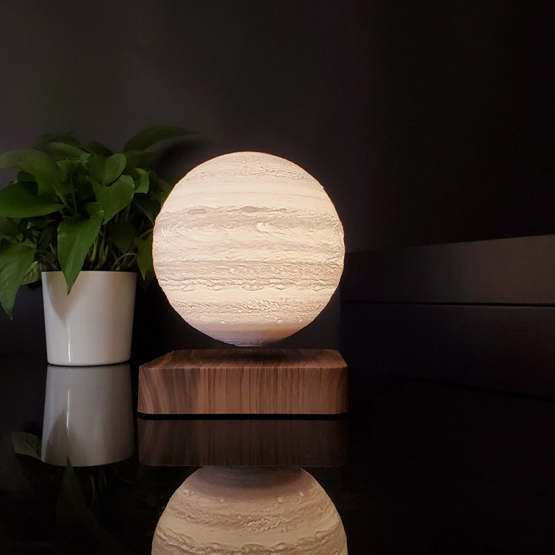 Магнітна левітаційна лампа HCNT Levitating Lamp Jupiter Light Wood Grain (SIM10-GW5-J)