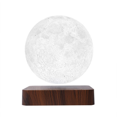 Магнітна левітаційна лампа HCNT Levitating Lamp Moon Dark Wood Grain (SIM10-GW5-M)