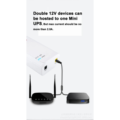 Портативний міні UPS SKE B600 13200mah Output 12V 2.5A for Wifi Router (SKEB600) Портативний міні UPS SKE B600 13200mah Output 12V 2.5A for Wifi Router (SKEB600)