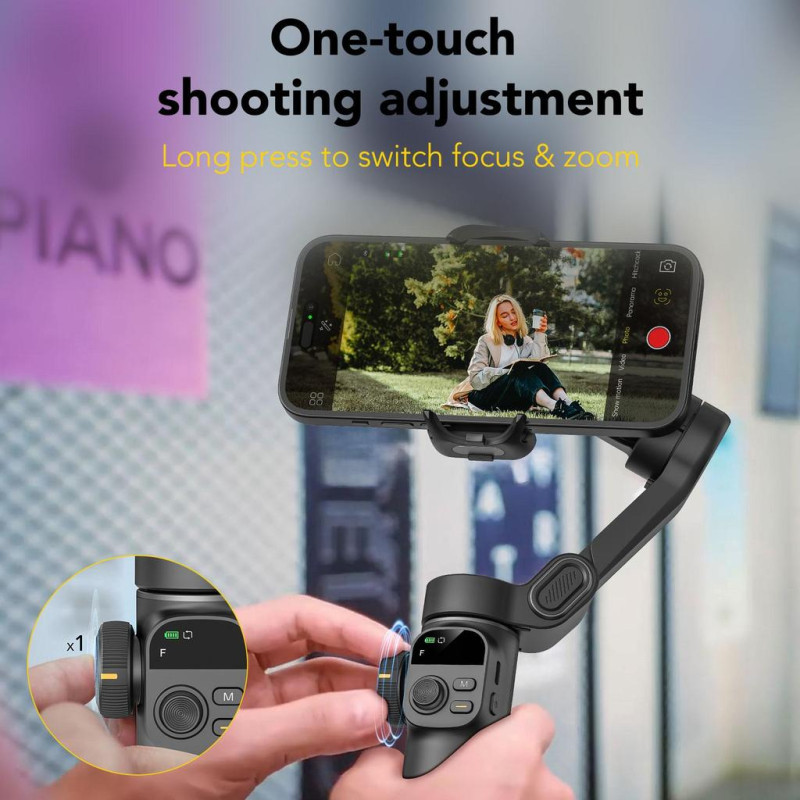 Триосьовий стабілізатор AOCHUAN Professional Gimbal Stabilizer for Smartphone Smart X2 Чорний (SmartX2)