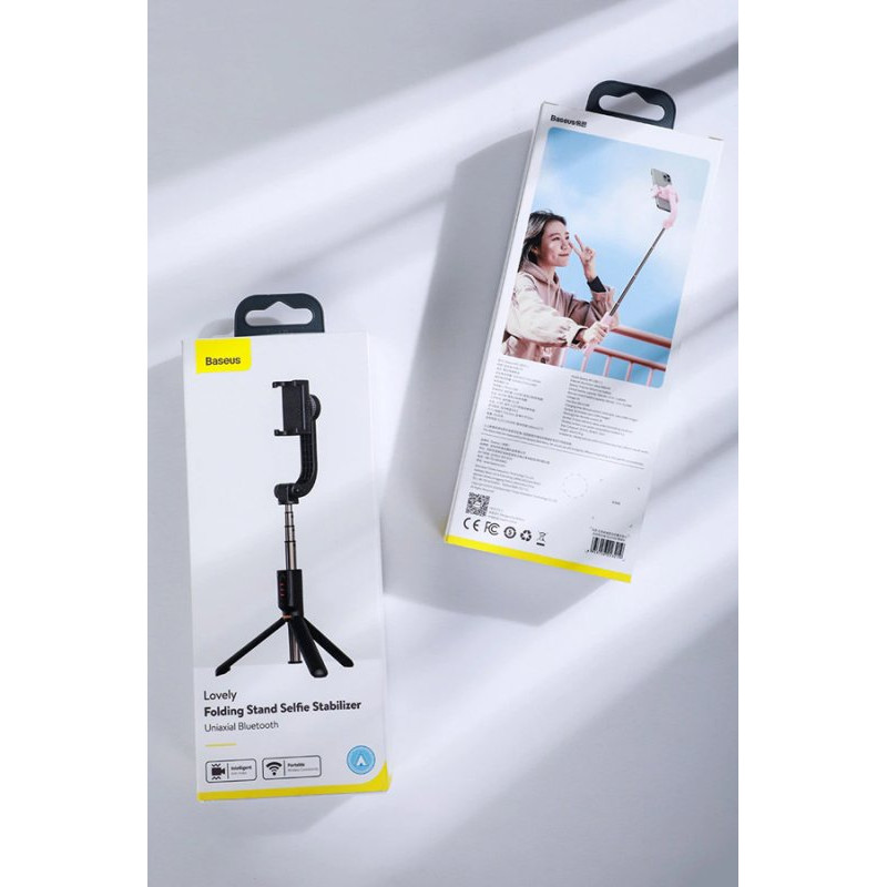 Селфі-монопод Baseus Lovely Uniaxial Bluetooth Folding Stand Selfie Stabilizer Black (SULH-01)