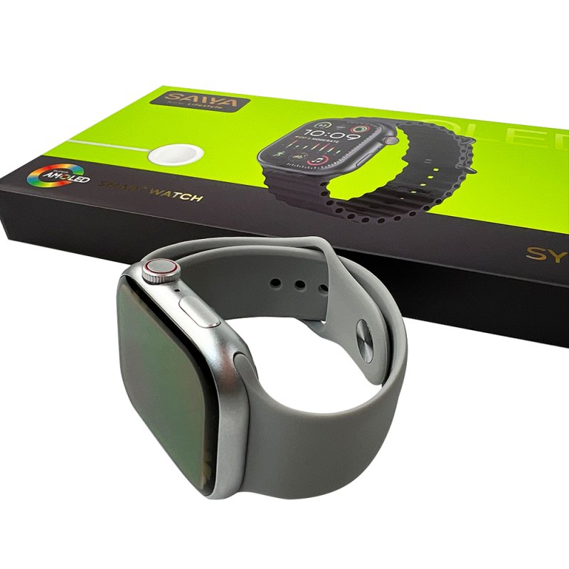 Смарт-годинник Saiya SY9 PRO2 Amoled+IP67 Silver (SY9PRO2Silver)
