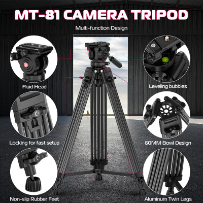 Штатив Ulanzi MT-81 Tripod (80-155cm) Black (T080GBB1) Штатив Ulanzi MT-81 Tripod (80-155cm) Black (T080GBB1)
