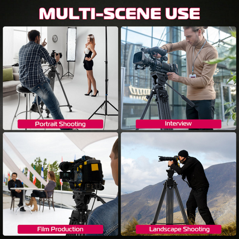 Штатив Ulanzi MT-81 Tripod (80-155cm) Black (T080GBB1)