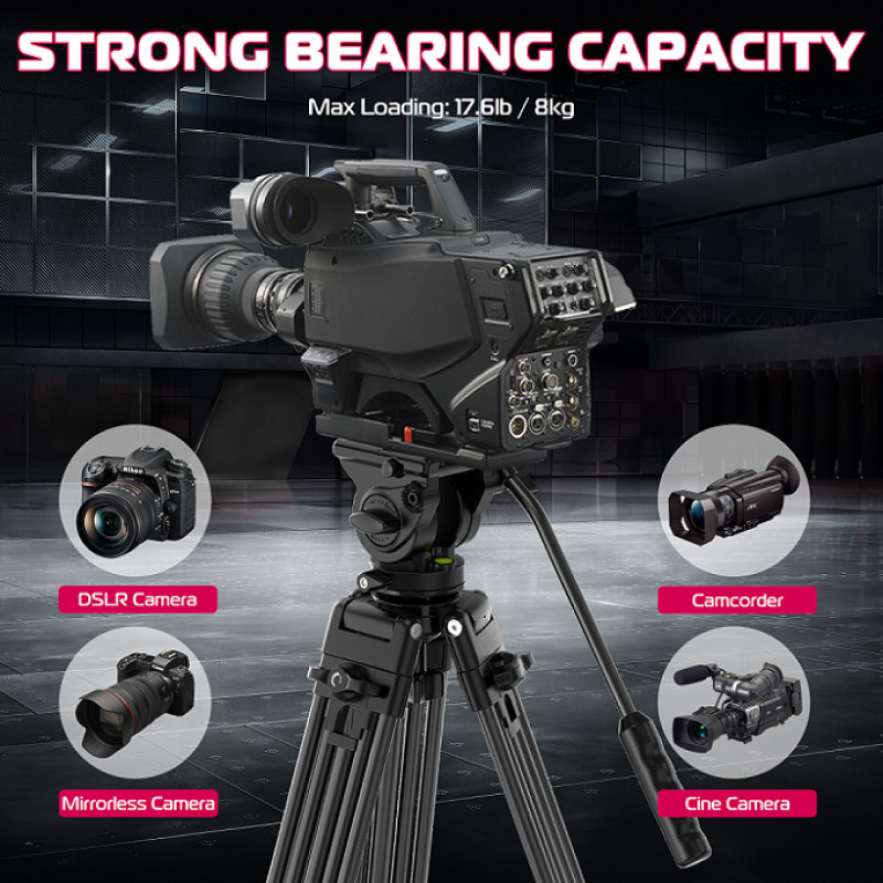 Штатив Ulanzi MT-81 Tripod (80-155cm) Black (T080GBB1)