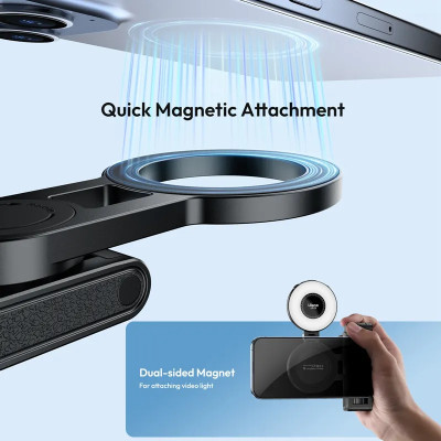Селфі-монопод Ulanzi JJ03 3-in-1 Magnetic Phone Tripod with Remote Control Black (T090) Селфі-монопод Ulanzi JJ03 3-in-1 Magnetic Phone Tripod with Remote Control Black (T090)